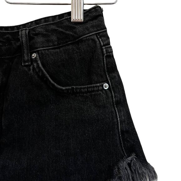 Topshop Moto Kiri Shorts in Washed Black Size 6 - Picture 8 of 12